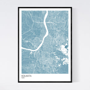 Kolkata City Map Print