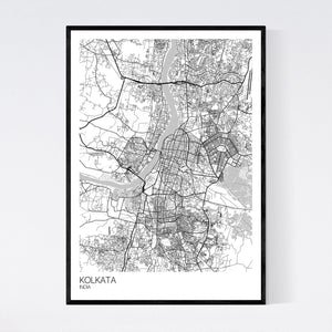Map of Kolkata, India