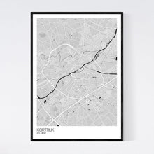 Load image into Gallery viewer, Kortrijk City Map Print