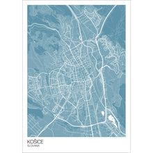 Load image into Gallery viewer, Map of Košice, Slovakia