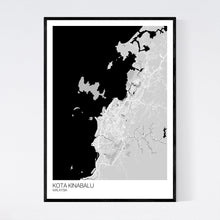 Load image into Gallery viewer, Kota Kinabalu City Map Print
