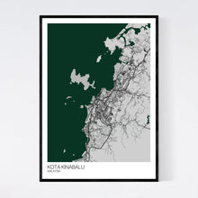 Load image into Gallery viewer, Kota Kinabalu City Map Print