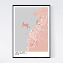 Load image into Gallery viewer, Kota Kinabalu City Map Print