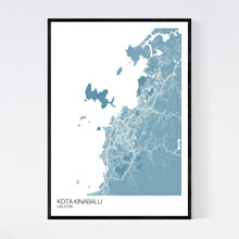 Load image into Gallery viewer, Kota Kinabalu City Map Print
