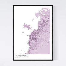 Load image into Gallery viewer, Kota Kinabalu City Map Print