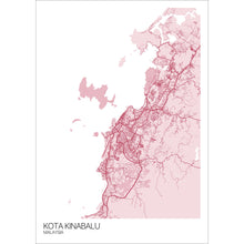 Load image into Gallery viewer, Map of Kota Kinabalu, Malaysia