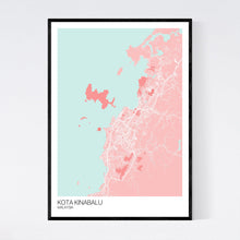 Load image into Gallery viewer, Kota Kinabalu City Map Print
