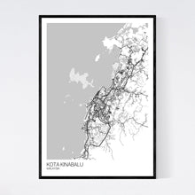 Load image into Gallery viewer, Kota Kinabalu City Map Print