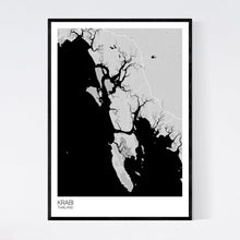 Load image into Gallery viewer, Krabi Region Map Print