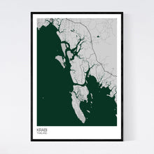 Load image into Gallery viewer, Krabi Region Map Print
