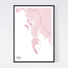 Load image into Gallery viewer, Krabi Region Map Print