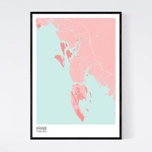 Load image into Gallery viewer, Krabi Region Map Print
