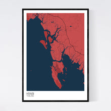 Load image into Gallery viewer, Krabi Region Map Print