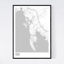 Load image into Gallery viewer, Krabi Region Map Print