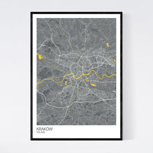 Load image into Gallery viewer, Kraków City Map Print