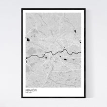 Load image into Gallery viewer, Kraków City Map Print