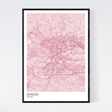 Load image into Gallery viewer, Kraków City Map Print