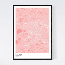 Load image into Gallery viewer, Kraków City Map Print