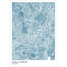 Load image into Gallery viewer, Map of Kuala Lumpur, Malaysia
