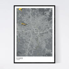 Load image into Gallery viewer, Kumasi City Map Print