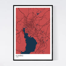 Load image into Gallery viewer, Kunming City Map Print