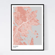 Load image into Gallery viewer, Kuopio City Map Print