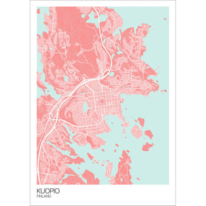 Map of Kuopio, Finland