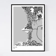 Load image into Gallery viewer, Kuta Town Map Print