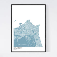 Load image into Gallery viewer, Kuwait City City Map Print