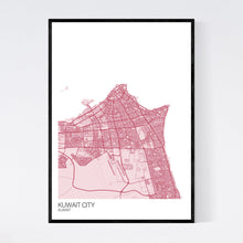 Load image into Gallery viewer, Kuwait City City Map Print