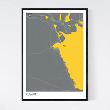 Load image into Gallery viewer, Kuwait Country Map Print