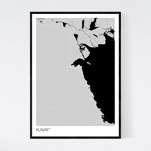Load image into Gallery viewer, Kuwait Country Map Print