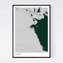 Load image into Gallery viewer, Kuwait Country Map Print