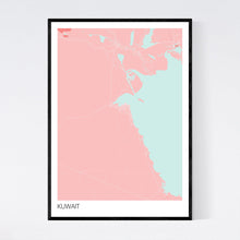 Load image into Gallery viewer, Kuwait Country Map Print