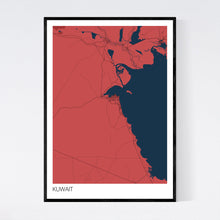 Load image into Gallery viewer, Kuwait Country Map Print