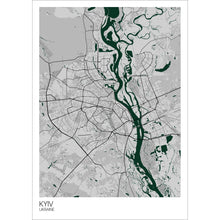 Load image into Gallery viewer, Map of Kyiv, Ukraine