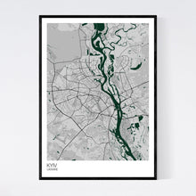 Load image into Gallery viewer, Map of Kyiv, Ukraine