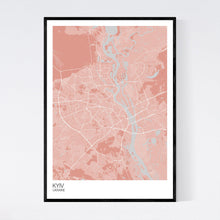 Load image into Gallery viewer, Kyiv City Map Print