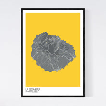 Load image into Gallery viewer, La Gomera Island Map Print