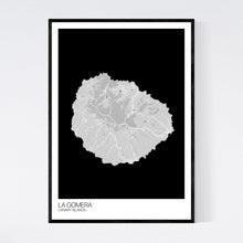 Load image into Gallery viewer, La Gomera Island Map Print