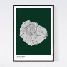 Load image into Gallery viewer, La Gomera Island Map Print