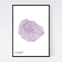 Load image into Gallery viewer, La Gomera Island Map Print