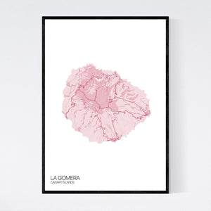 Map of La Gomera, Canary Islands