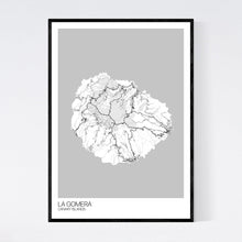 Load image into Gallery viewer, La Gomera Island Map Print