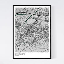 Load image into Gallery viewer, Map of La Louvière, Belgium