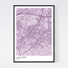 Load image into Gallery viewer, La Louvière City Map Print