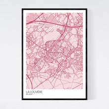 Load image into Gallery viewer, La Louvière City Map Print