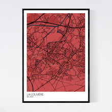 Load image into Gallery viewer, La Louvière City Map Print