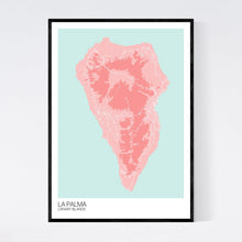 Load image into Gallery viewer, La Palma Island Map Print