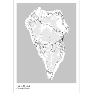 Map of La Palma, Canary Islands